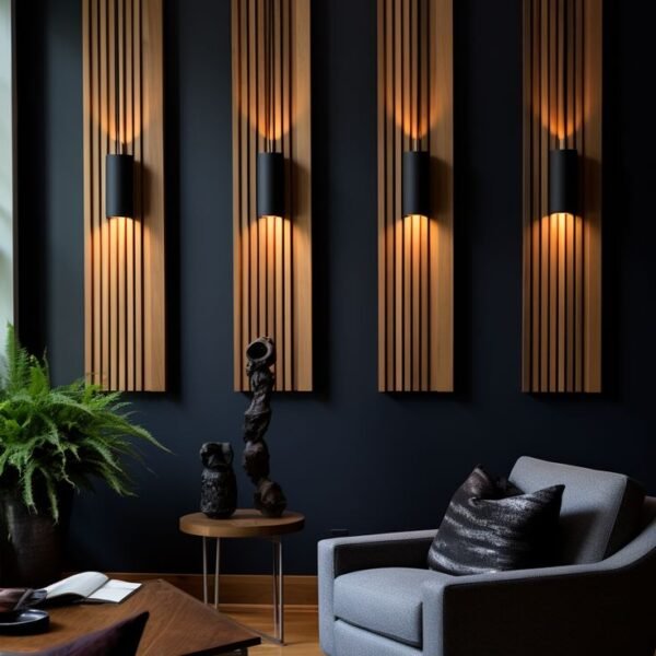 تابلوه جداري مودرن ذهبي